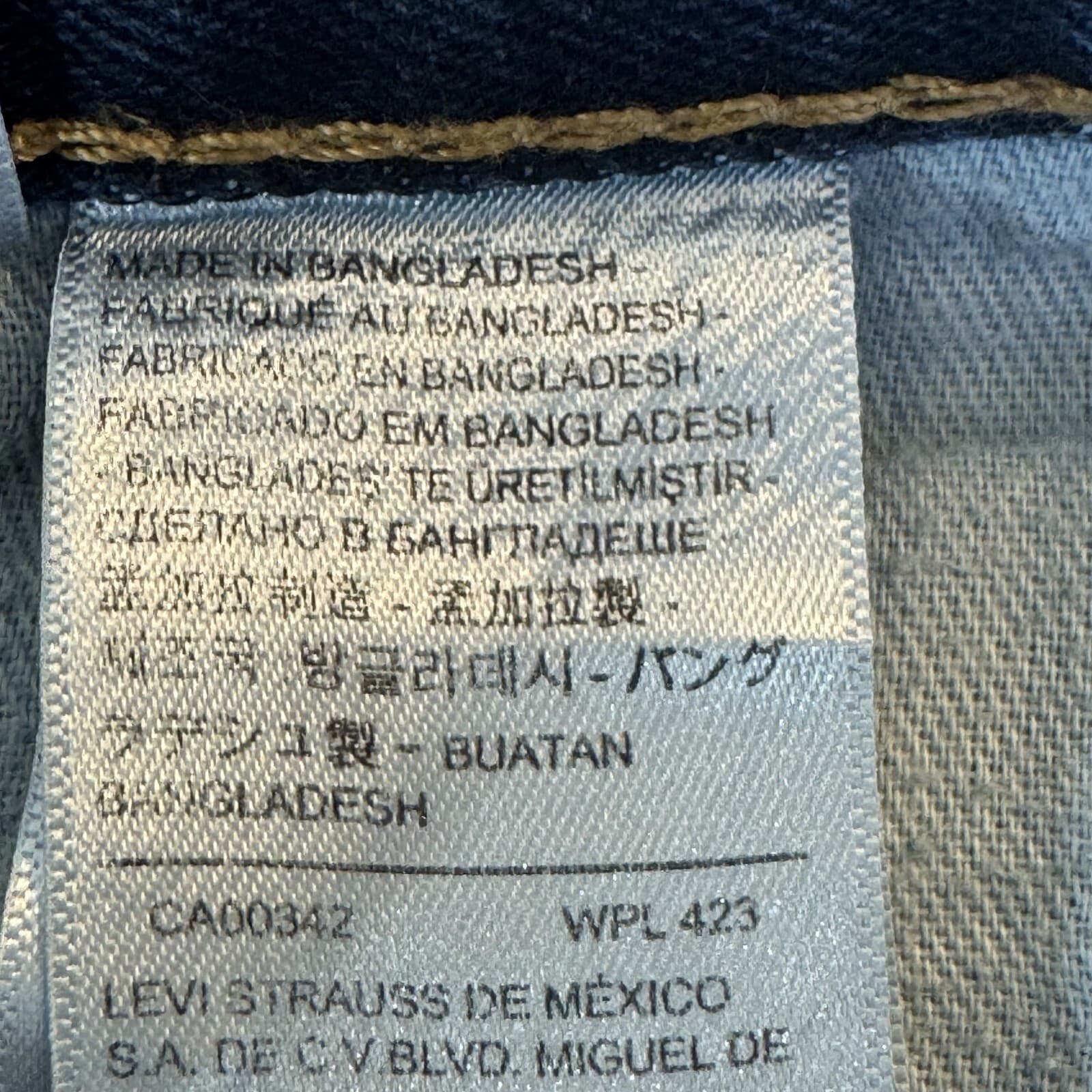 Levi's 505 Men's Jeans 36 X 30 Blue Denim Mid-Rise Regular Fit Zip Fly - Thumbnail 4