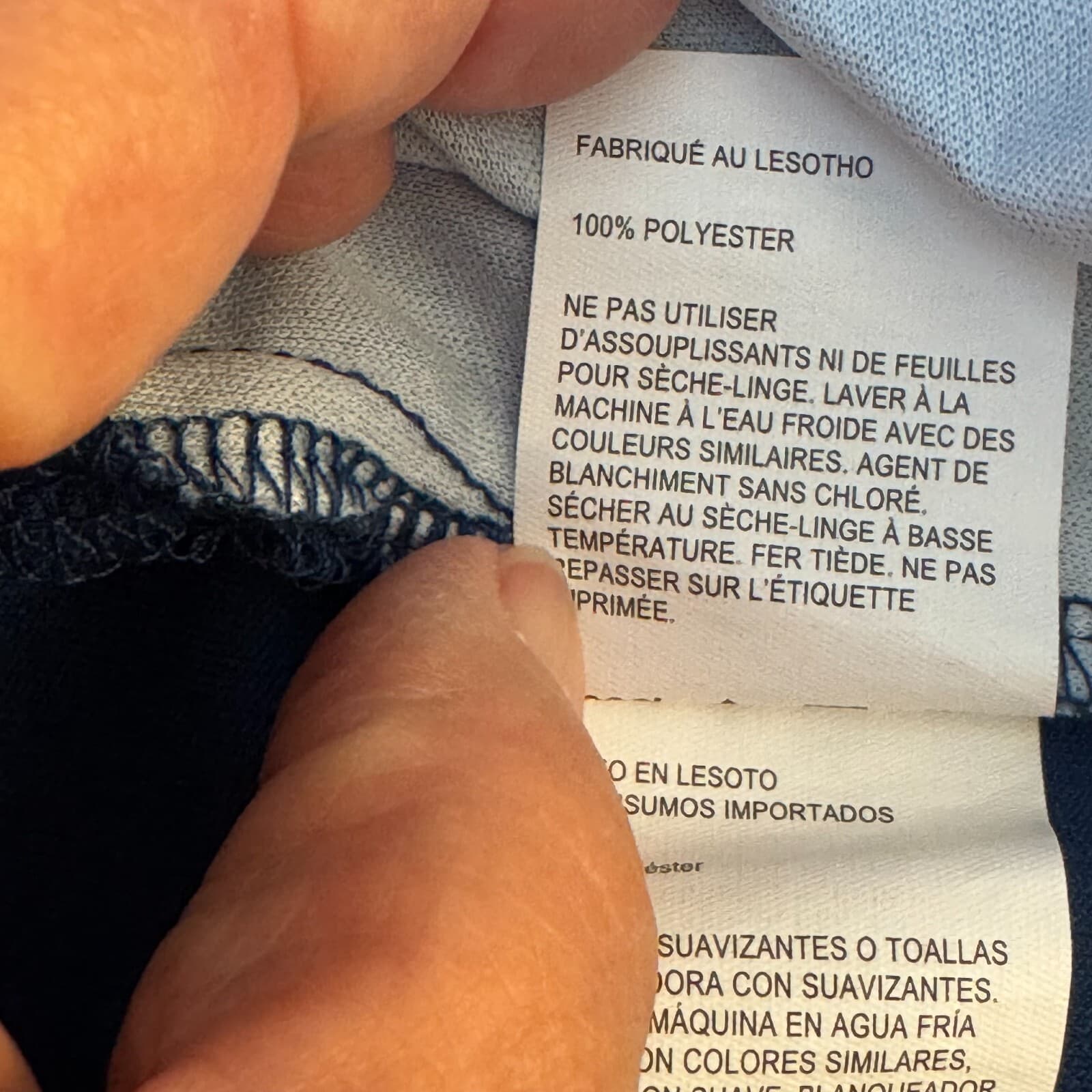 PGA Tour Men’s Polo Shirt L Blue Palm Graphic Athletic Fit Golf Polyester M333 - Thumbnail 16