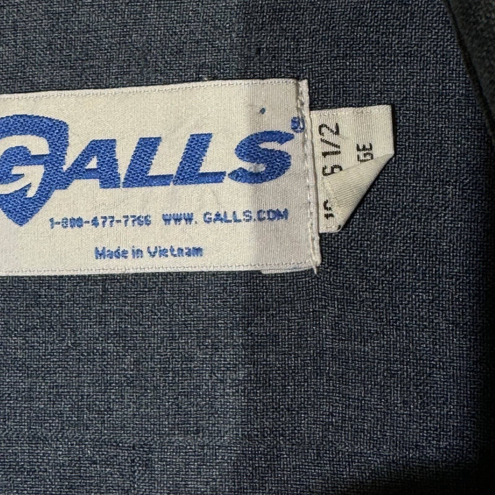 Galls Men's Large Navy Blue Polyester Short Sleeve Button-Up Uniform Shirt M220 - Thumbnail 8