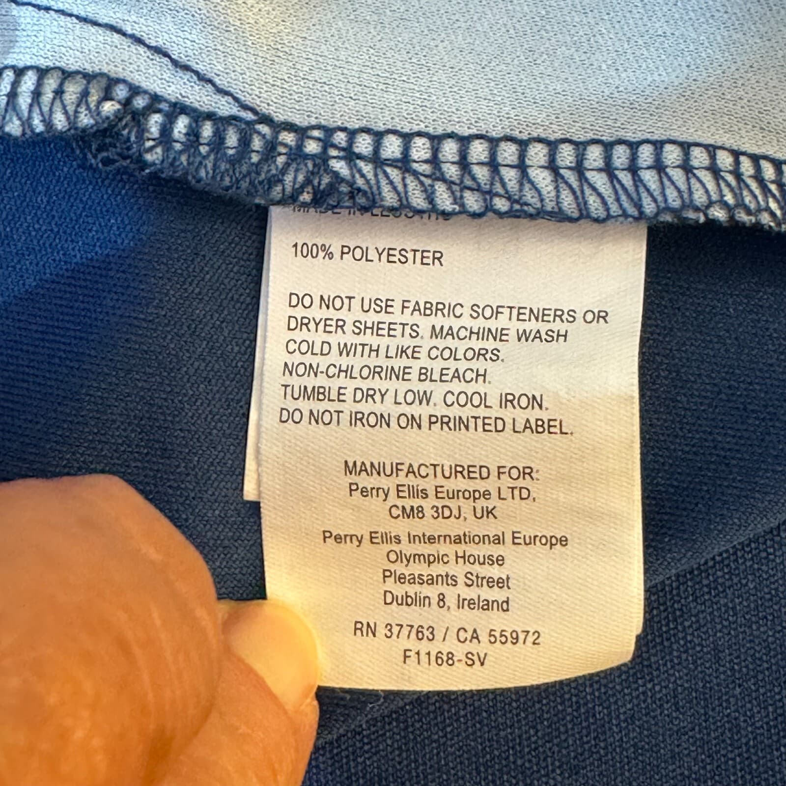 PGA Tour Men’s Polo Shirt L Blue Palm Graphic Athletic Fit Golf Polyester M333 - Thumbnail 15