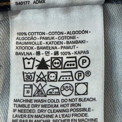 Levis 550 Jeans Mens 38x38 (38x37) Blue Relaxed Fit Tapered Leg Denim Medium - Thumbnail 5