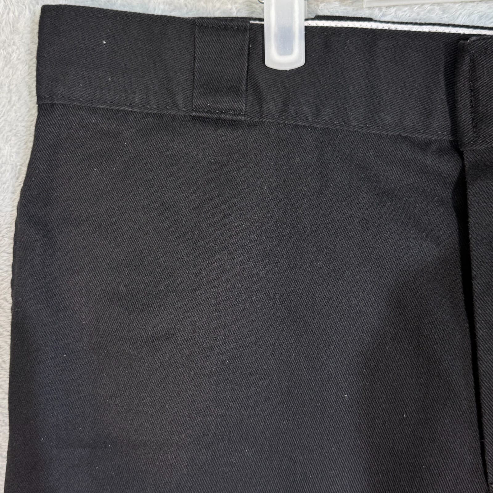 Dickies Men's 874 Original Flex Pants 40 x 30 Black Polyester High-Rise Workwear - Thumbnail 3