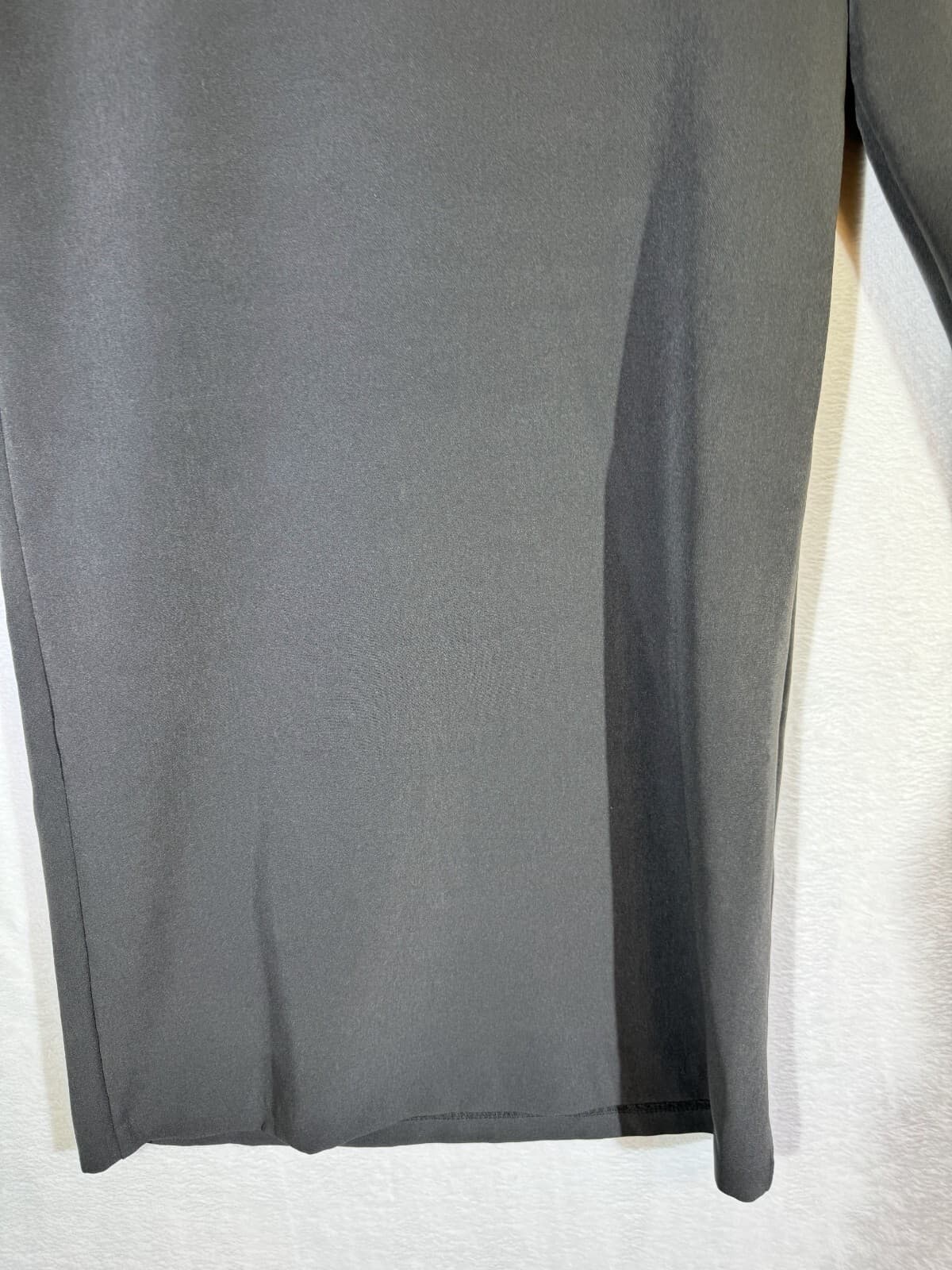 Halogen Women's Small Black Pullover Shift Dress Polyester Stretch Tie Neck W430 - Thumbnail 6