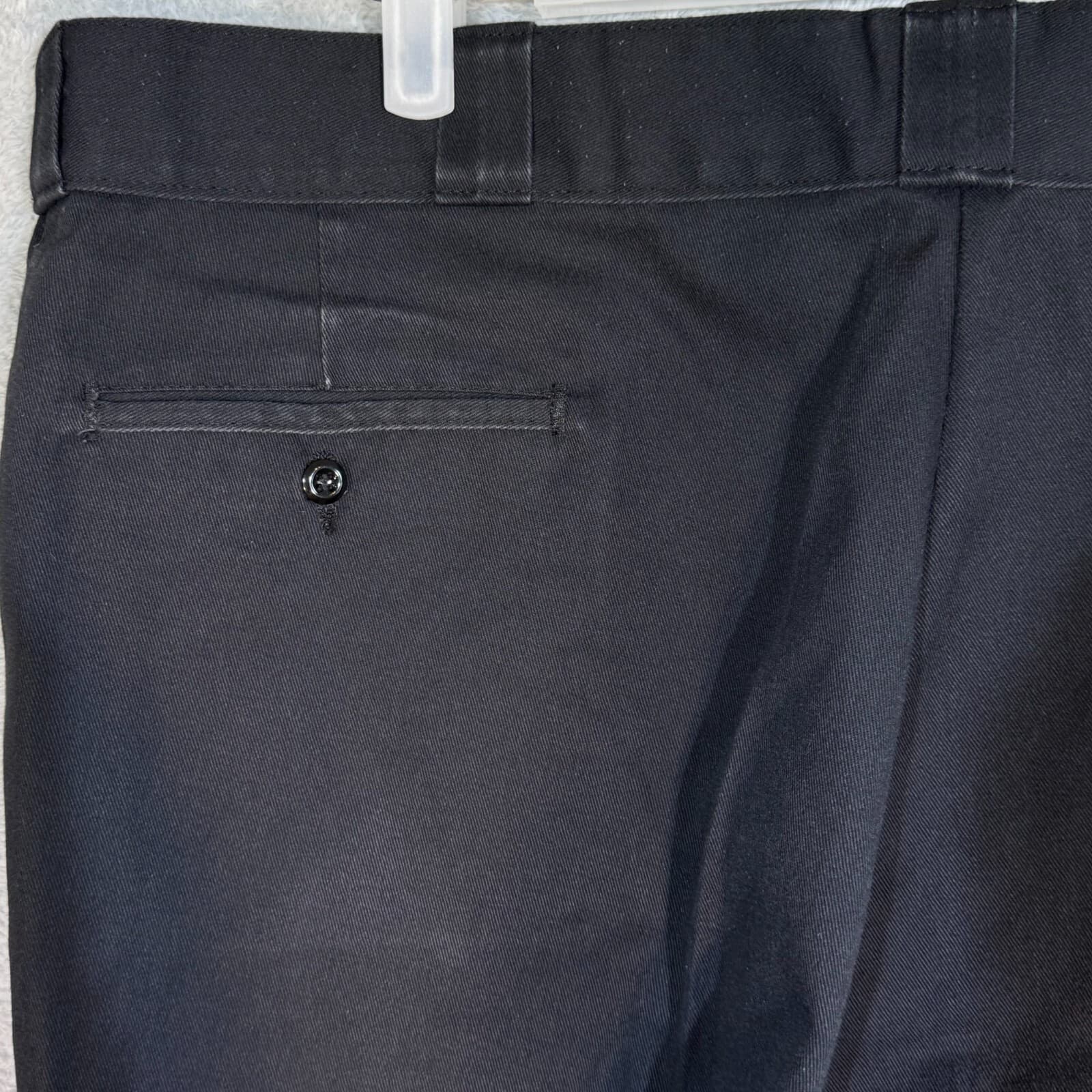 Dickies 874 Men’s Work Pants 44x30 Black Original Fit High Rise Utility Workwear - Thumbnail 6