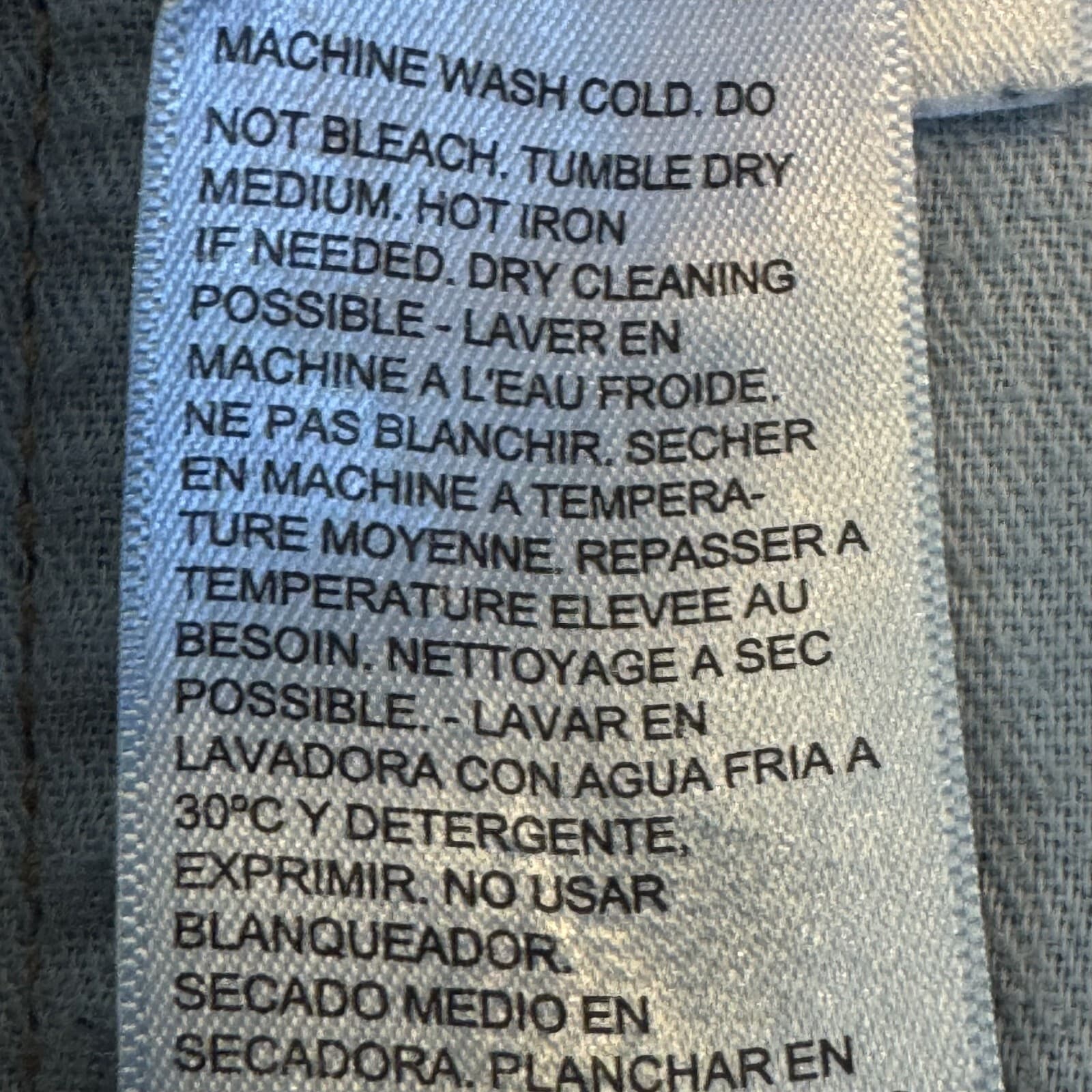 Levi's 505 Men's Jeans 36 X 30 Blue Denim Mid-Rise Regular Fit Zip Fly - Thumbnail 6