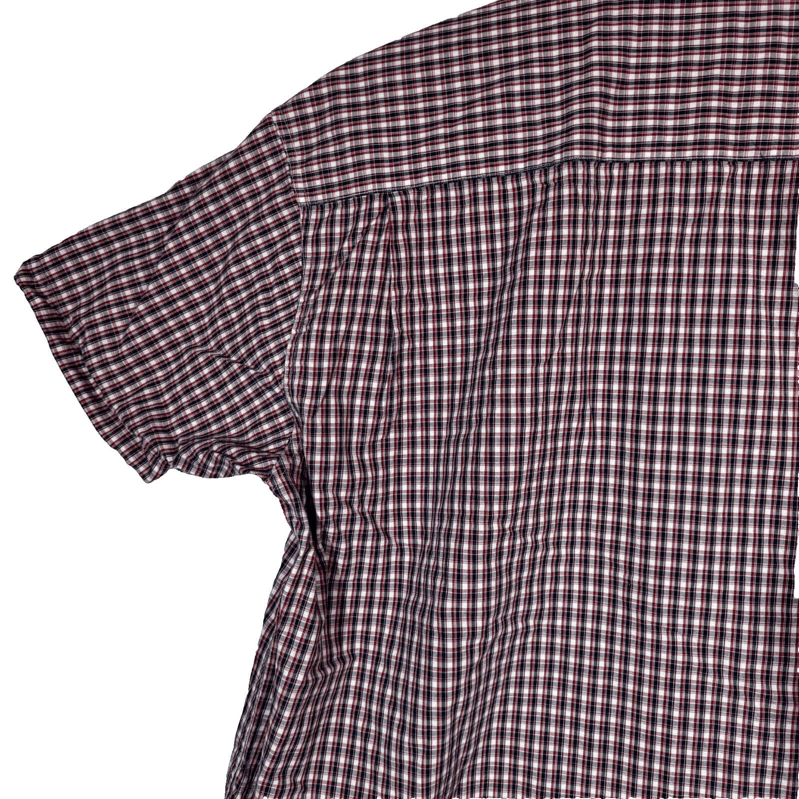 Wrangler Men’s XL Red/Black/White Plaid Short‑Sleeve Button‑Down Cotton Shirt - Thumbnail 12