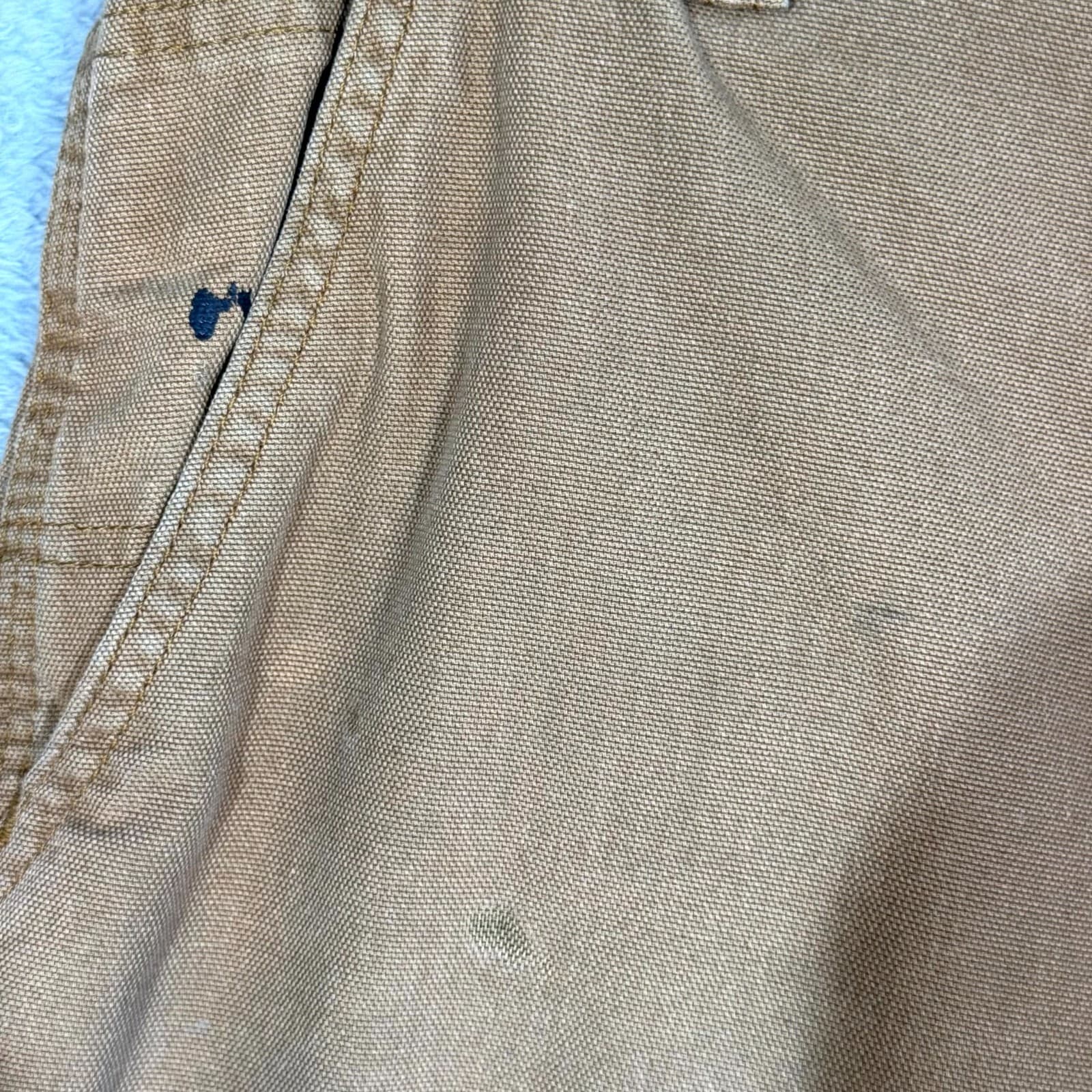 Carhartt Men’s Carpenter Pants 32x30 Brown Mid-Rise Dungaree Fit Straight - Thumbnail 3