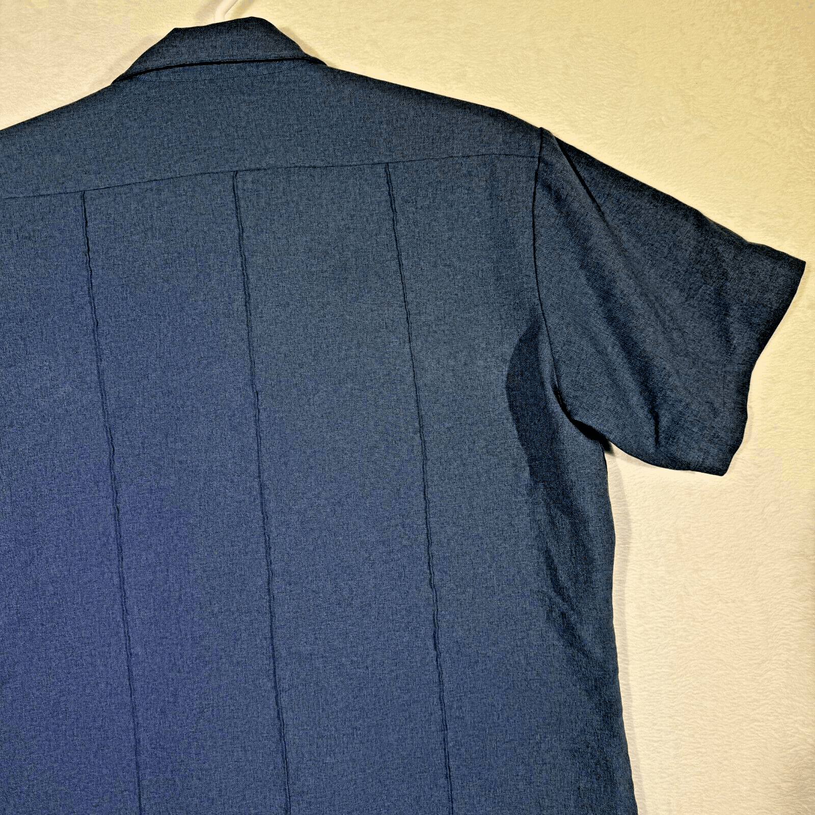 Galls Men's Large Navy Blue Polyester Short Sleeve Button-Up Uniform Shirt M220 - Thumbnail 13