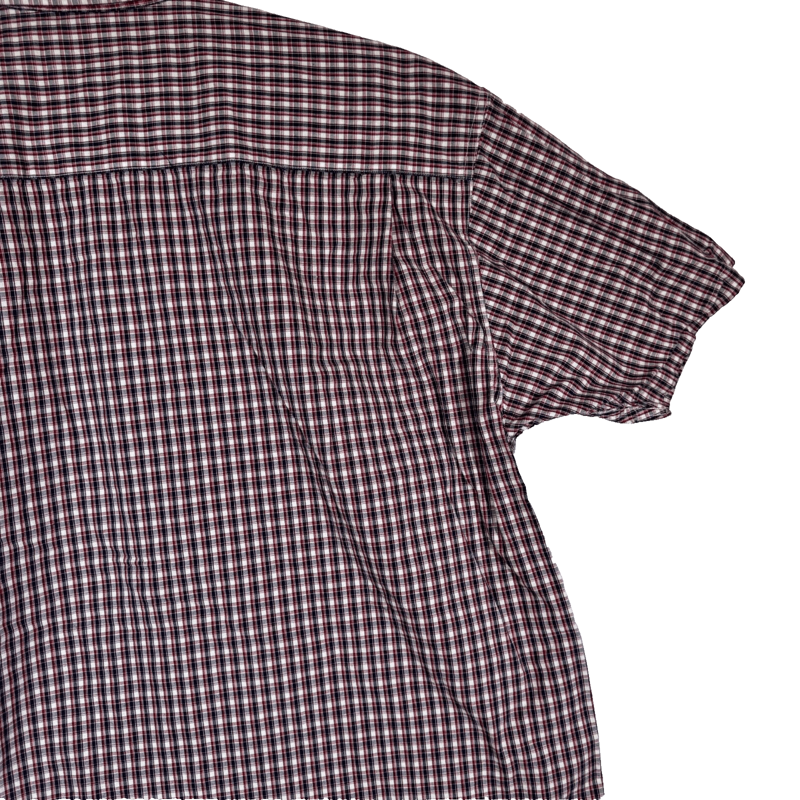 Wrangler Men’s XL Red/Black/White Plaid Short‑Sleeve Button‑Down Cotton Shirt - Thumbnail 14