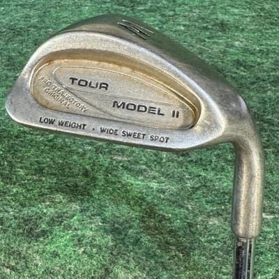 Tour Model II W Wedge Mens RH Steel Shaft Stainless Silver Cavity Back Golf Club - Image 1