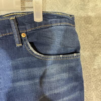 Levis 511 Jeans Mens 36x32 (38x32) Blue Medium Wash Slim Taper Stretch Denim - Thumbnail 5