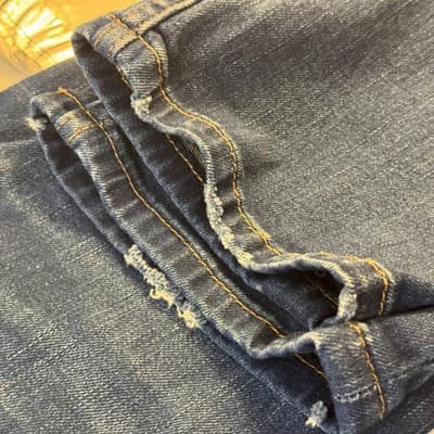 Levis 511 Jeans Mens 36x32 (38x32) Blue Medium Wash Slim Taper Stretch Denim - Thumbnail 12