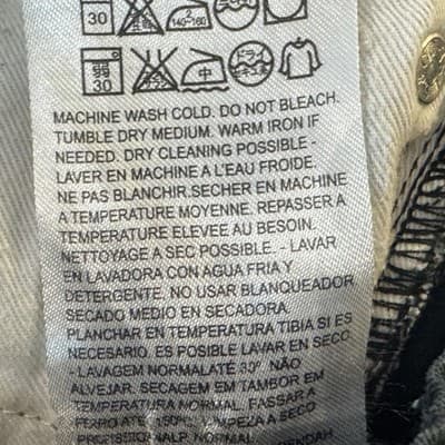 Levis 510 Jeans Mens 30x30 (30x32) Black Skinny Stretch Denim Pants Mid Rise - Thumbnail 6