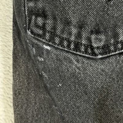 Levis 550 Jeans Mens 36x30 Black Relaxed Fit Distressed Paint Vintage Y2K Style - Thumbnail 6