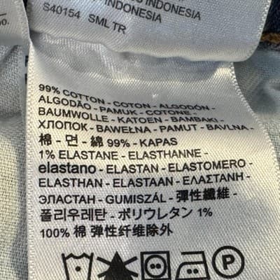 Levis 511 Jeans Mens 30x29 (30x30) Light Wash Blue Slim Skinny Stretch Denim - Thumbnail 6