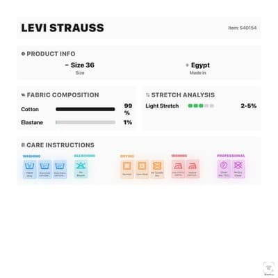 Levi Strauss & Co Denim Jean Shorts Mens 36 Blue Cutoff Cotton Stretch Egypt - Thumbnail 14