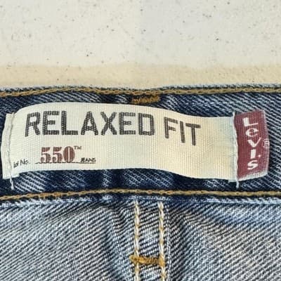 Levis 550 Jeans Mens 50x30 Blue Relaxed Fit Tapered Leg Denim Vintage Y2K - Thumbnail 7