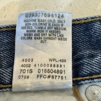 Levis 550 Jeans Mens 50x30 Blue Relaxed Fit Tapered Leg Denim Vintage Y2K - Thumbnail 5