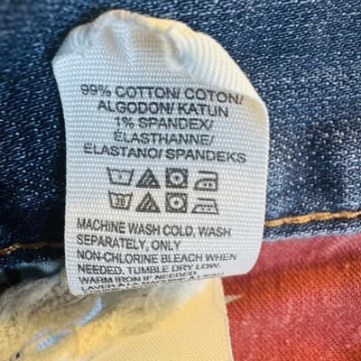 Lucky Brand 121 Heritage Slim Bermuda Shorts Mens 34 Blue Denim Raw Hem - Thumbnail 11