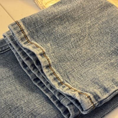 Levis 511 Jeans Mens 30x29 (30x30) Light Wash Blue Slim Skinny Stretch Denim - Thumbnail 9