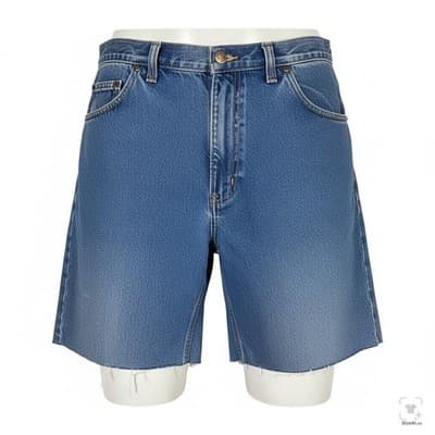 Carhartt Shorts Mens 38 Blue Bermuda Relaxed Fit 7 Inseam Denim Cutoff 5-Pocket - Image 1