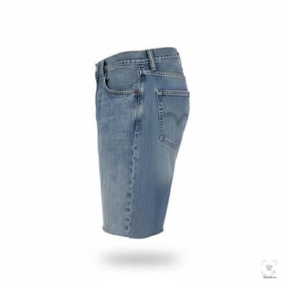 Levi Strauss 505 Mens Denim Cutoff Shorts Frayed Hem W40 L32 Blue Jeans Cotton - Thumbnail 3