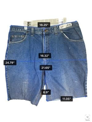 Carhartt Shorts Mens 38 Blue Bermuda Relaxed Fit 7 Inseam Denim Cutoff 5-Pocket - Thumbnail 10