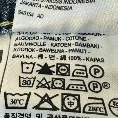 Levi Strauss & Co Denim Jean Shorts Mens 38 Blue Cutoff Raw Hem Cotton Egypt - Thumbnail 8