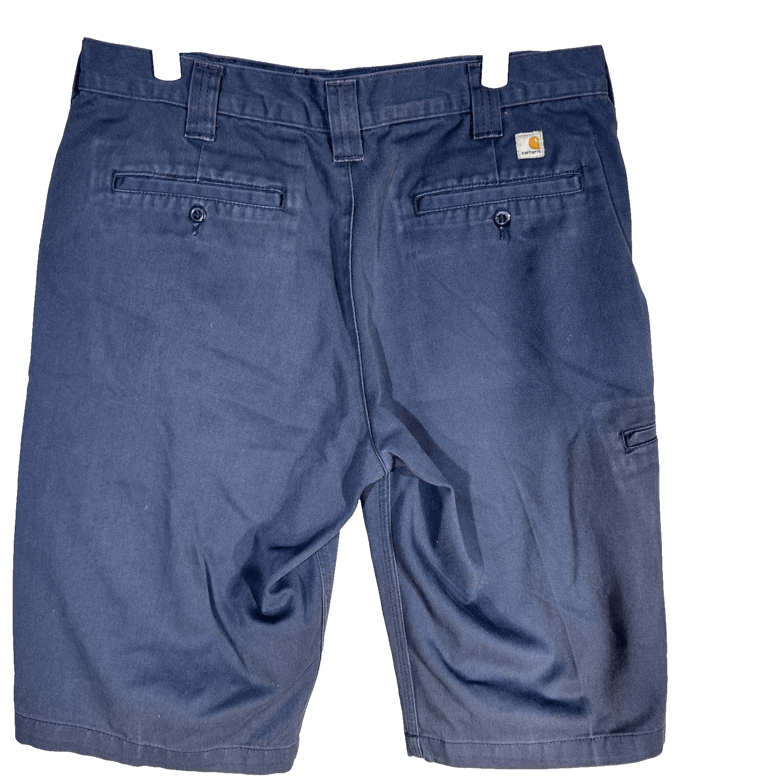 Carhartt Cargo Shorts Mens 34 Navy Work Twill Flat Front Utility Pockets - Thumbnail 2