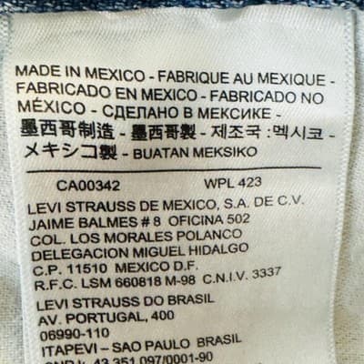 Levi Strauss 505 Mens Denim Cutoff Shorts Frayed Hem W40 L32 Blue Jeans Cotton - Thumbnail 11