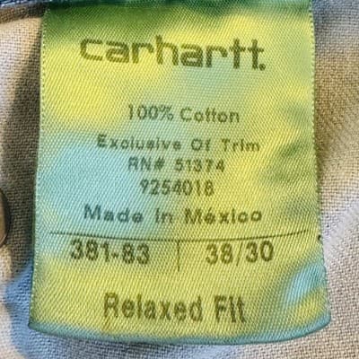Carhartt Shorts Mens 38 Blue Bermuda Relaxed Fit 7 Inseam Denim Cutoff 5-Pocket - Thumbnail 9