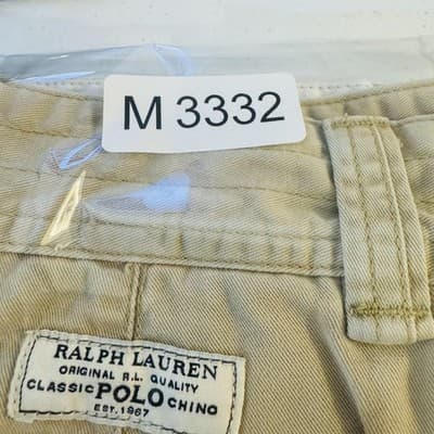 Polo By Ralph Lauren Shorts Mens 32 Beige Cargo Cotton Canvas Pockets 11 Inseam - Thumbnail 14