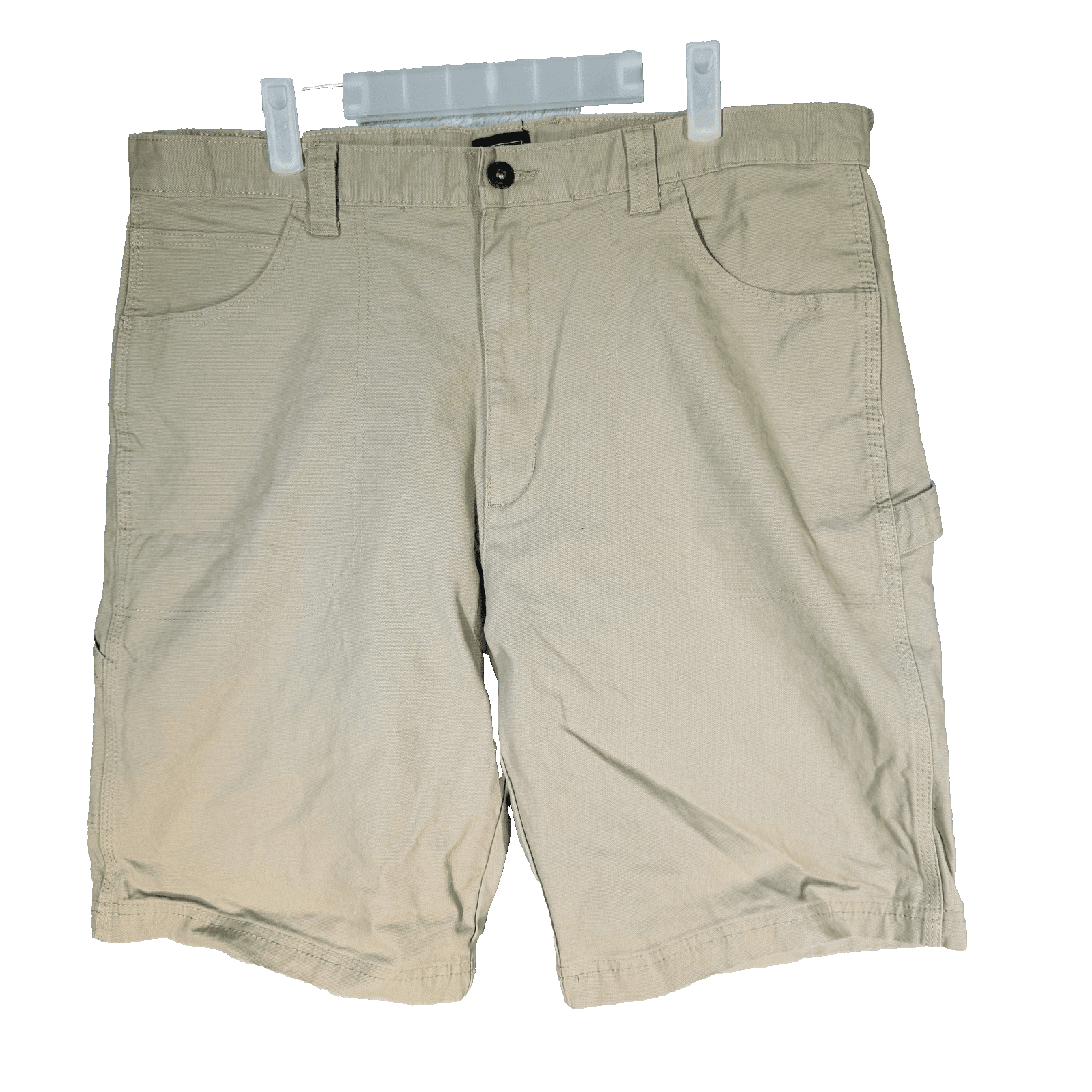 Dickies Shorts Mens Medium 37 Waist Beige Cargo Relaxed Fit 11 Inseam Pockets - Thumbnail 5