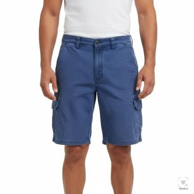 Carhartt Shorts Mens 46 Blue Cargo Relaxed Fit 12 Inseam Distressed Pockets - Thumbnail 4