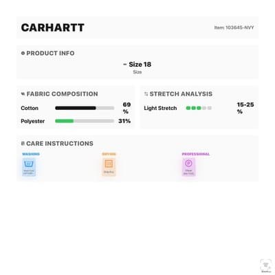 Carhartt Shorts Mens 46 Blue Cargo Relaxed Fit 12 Inseam Distressed Pockets - Thumbnail 12