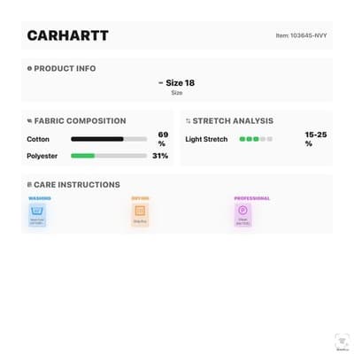 Carhartt Shorts Mens 46 Blue Cargo Relaxed Fit 12 Inseam Distressed Pockets - Thumbnail 15