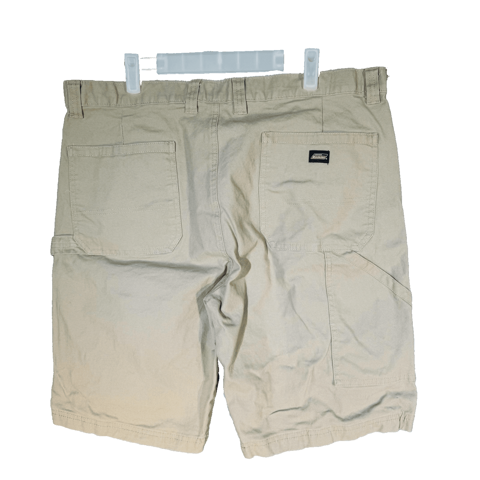 Dickies Shorts Mens Medium 37 Waist Beige Cargo Relaxed Fit 11 Inseam Pockets - Thumbnail 6