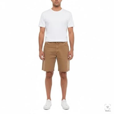 Dickies Shorts Mens 38 Brown Cargo Relaxed Fit Distressed Raw Hem Canvas - Thumbnail 4