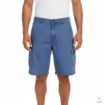 Carhartt Cargo Shorts Mens 46 Blue Relaxed Fit 8 Inseam Canvas Pockets - Thumbnail 4