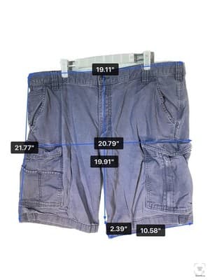 Carhartt Shorts Mens 42 Blue Cargo Relaxed Fit Stretch Canvas 11 Inseam - Thumbnail 11