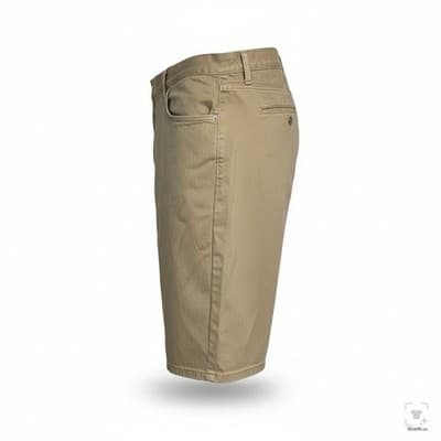 Levi's 505 Shorts Mens 44 Beige Chino Stretch 12 Inseam 5-Pocket Zip Fly - Thumbnail 3