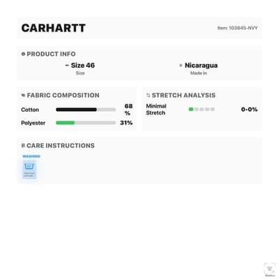 Carhartt Cargo Shorts Mens 46 Blue Relaxed Fit 8 Inseam Canvas Pockets - Thumbnail 12