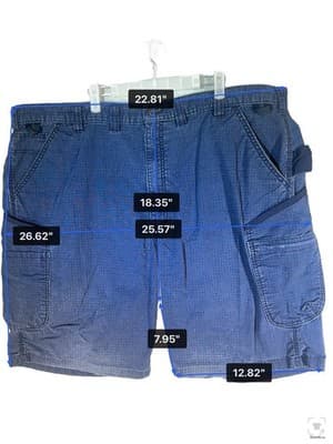 Carhartt Cargo Shorts Mens 46 Blue Relaxed Fit 8 Inseam Canvas Pockets - Thumbnail 13