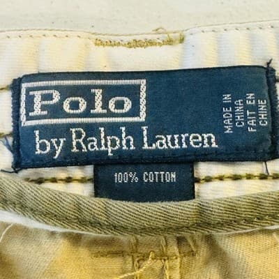 Polo By Ralph Lauren Shorts Mens 32 Beige Cargo Cotton Canvas Pockets 11 Inseam - Thumbnail 8