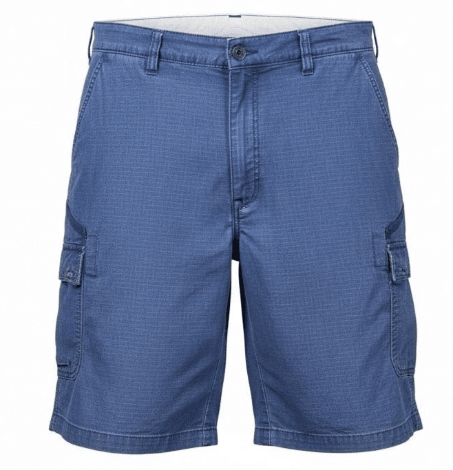 Carhartt Shorts Mens 46 Blue Cargo Relaxed Fit 12 Inseam Distressed Pockets - Image 1