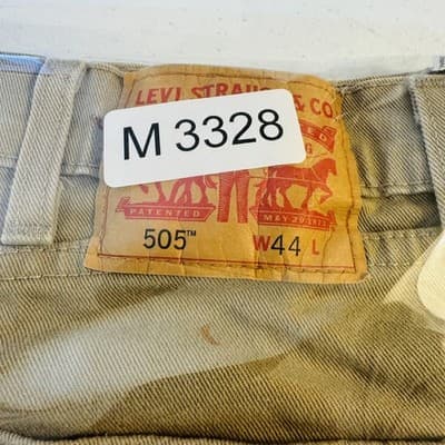 Levi's 505 Shorts Mens 44 Beige Chino Stretch 12 Inseam 5-Pocket Zip Fly - Thumbnail 15