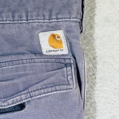 Carhartt Shorts Mens 42 Blue Cargo Relaxed Fit Stretch Canvas 11 Inseam - Thumbnail 7