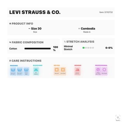 Levi's 501 Cutoff Denim Jean Shorts Mens W30 Button Fly Black Frayed Hem - Thumbnail 12