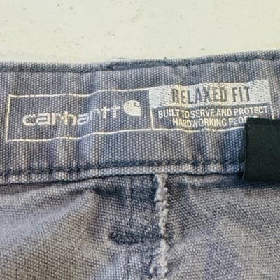 Carhartt Shorts Mens 42 Blue Cargo Relaxed Fit Stretch Canvas 11 Inseam - Thumbnail 8
