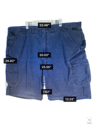 Carhartt Shorts Mens 46 Blue Cargo Relaxed Fit 8 Inseam Canvas Pockets - Thumbnail 12